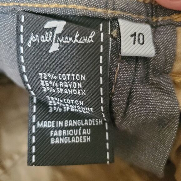 7 For All Mankind Boy's Five Pocket Chino Shorts - Picture 9 of 10